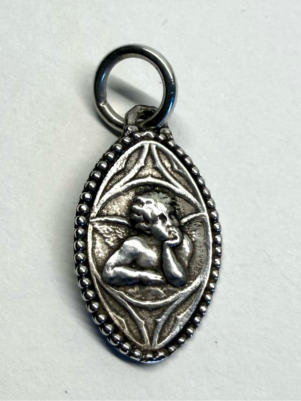 Heidi J Hale Sterling Silver Guardian Angel Charm